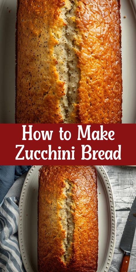 Learn how to make zucchini bread with this simple recipe. Great for snacks or breakfast. Quick Dinner Bread Recipes, Dinner Bread Recipes, Quick Dinner Bread, Best Zucchini Bread Recipe, The Best Zucchini Bread, Easy Zucchini Bread Recipes, Moist Zucchini Bread, Zucchini Recipes Dessert, Easy Zucchini Bread