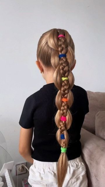 Kids Christmas Hairstyles, Hairstyles For Children, Hairstyle For Girl, Girly Hairstyles, Girl Hair Dos, Beautiful Braided Hair, Hairstyles Kids, Toddler Hairstyles Girl, Children Christmas