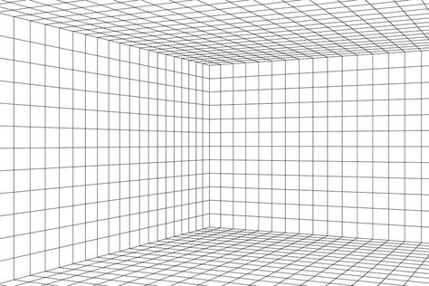 2 Point Perspective Grid, Perspective Grids, Perspective Grid, Point Perspective, Interior Sketch, Empty Room, Drawing Templates, Drawing Stuff, Color Palate