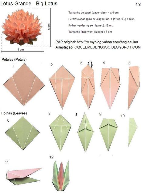 Lotus Origami, Origami Lotus Flower, Origami Paper Folding, Cute Origami, Origami For Beginners, Origami Dragon, Origami Fish, Origami Love, Origami And Kirigami