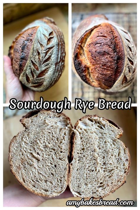 Recipes With Rye Flour, German Rye Bread Recipe, Rye Sourdough Starter, Homemade Sourdough Bread Recipes, Sourdough Rye Bread, Rye Sourdough, Sourdough Rye, Rye Bread Recipes, Whole Wheat Sourdough