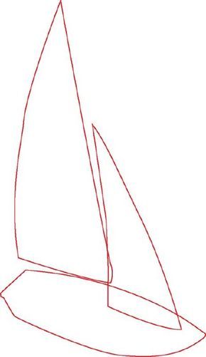 How to Draw Sailboats | HowStuffWorks Sailboat Painting Watercolor, Drawing Boats, Abstract Watercolor Tutorial, Sailboat Drawing, Get Better At Drawing, Beach Rock Art, Watercolor Boat, Ocean Drawing, Beginner Sketches