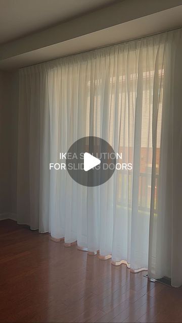 Natalia on Instagram: "Saying yes to privacy. Love this simple minimalistic design.   You can find all items at IKEA.   1. VIDGA Single track rail, included ceiling fittings 2. VIDGA Glider with hook 3. HILJA Curtains in three different sizes  4. RIKTIG Curtain hook  This Reel is not sponsored. All items were bought with my own money.   #ikeausa #ikeausafinds #ikeahaul #ikeafavorites #ikeashopping #ikealove #homedecoration #homedecor #homedecorating #vidgaikea #hiljaikea" Voile And Curtains Together, Curtain Rails Living Room, Ikea Ceiling Curtains, Vidga Ikea Curtains Hack, Vidga Ikea Curtains Ceiling, Hilja Curtains Ikea, Vidga Ikea Curtains, Ikea Vidga Curtain Track, Ceiling Curtains Living Room