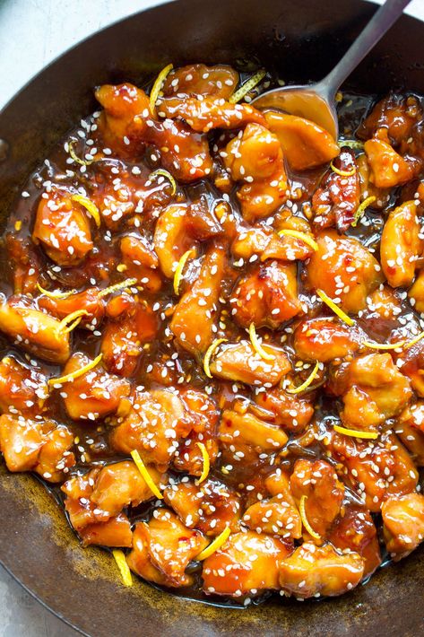 Spicy Orange Chicken | Every Last Bite Cauliflower Rice Ground Beef, Spicy Orange Chicken Recipe, Paleo Orange Chicken, Spicy Orange Chicken, Paleo Mexican, Baked Orange Chicken, Easy Orange Chicken, Whole30 Dinner, Whole30 Chicken