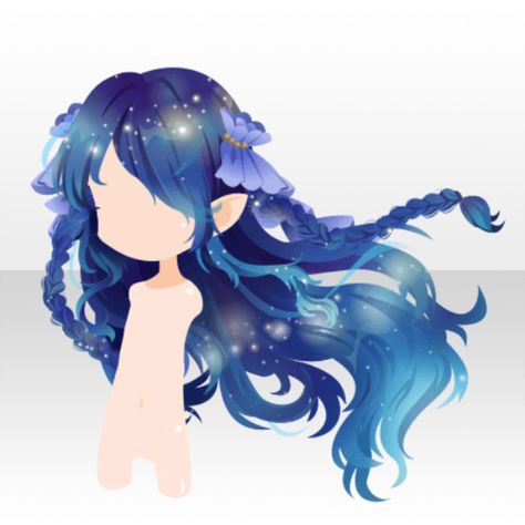 Braided Long Hair, Drawing Hairstyles, Chibi Hair, Pelo Anime, Manga Hair, Dark Witch, Hair Sketch, Fantasy Hair, Cocoppa Play