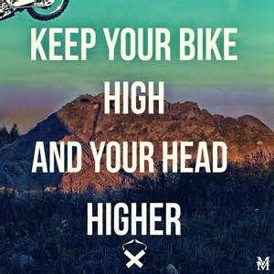 Keep your bike high and your head higher guys😘💕 #inspirstional Motocross Quotes, Racing Quotes, Bike Quotes, Bmx Racing, Supernatural Dean, Instagram Creative, Bike Life, Instagram Captions, Bmx