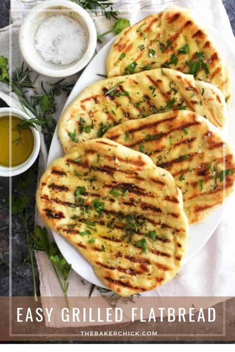 Grilled Flatbread, Flat Breads, Grilled Bread, Flatbread Recipes, Bread Rolls, Bread Dough, Food 52, Flatbread, Kitchen Recipes