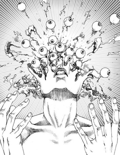 駕籠真太郎 Shintaro Kago Japanese Manga artist Shintaro Kago, Arte Doodle, Dark Art Drawings, Creative Block, Arte Inspo, Creepy Art, Trippy Art, 판타�지 아트, Drawing Tutorials