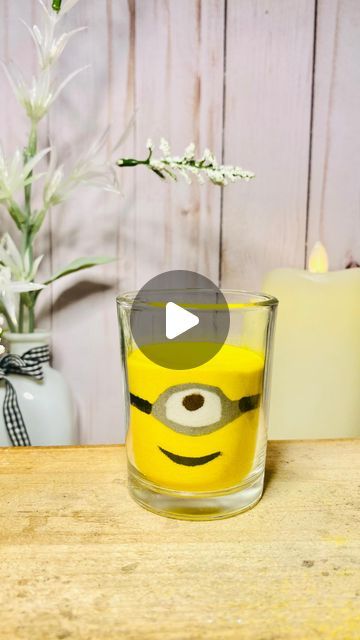 Fumi on Instagram: "Thank you for the request 🍌❤️ Would you have interest to make glass sand art? Please follow me❤️ I’m planning a giveaway for Glass Sand Art Kit. 🎁 #minions #glasssandart #coloredsand #diy #decor #crafty #becreative" Sand Art Bottles, Colored Sand, Sand Art, Please Follow Me, Art Kit, Diy Decor, Follow Me, Thank You, Glass