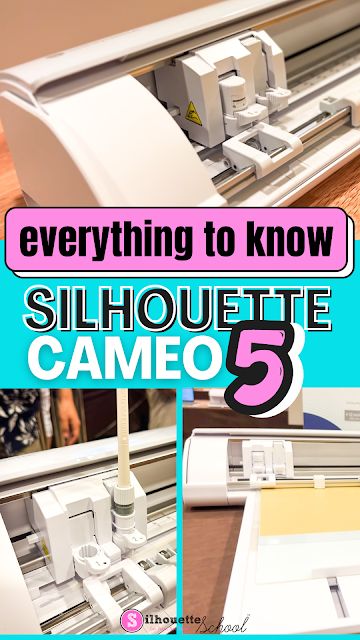 Everything you need to know about the Silhouette CAMEO 5 and 15" CAMEO 5 Plus upcoming release from Silhouette School Blog! Silhouette Cameo 3 Projects, Silhouette Cameo 4 Projects, Cameo 4 Projects, Cameo Silhouette Projects, Silhouette Hacks, Silhouette Cameo Beginner, Silhouette Cameo Projects Vinyl, Cricut Blades, Vinyl Projects Silhouette