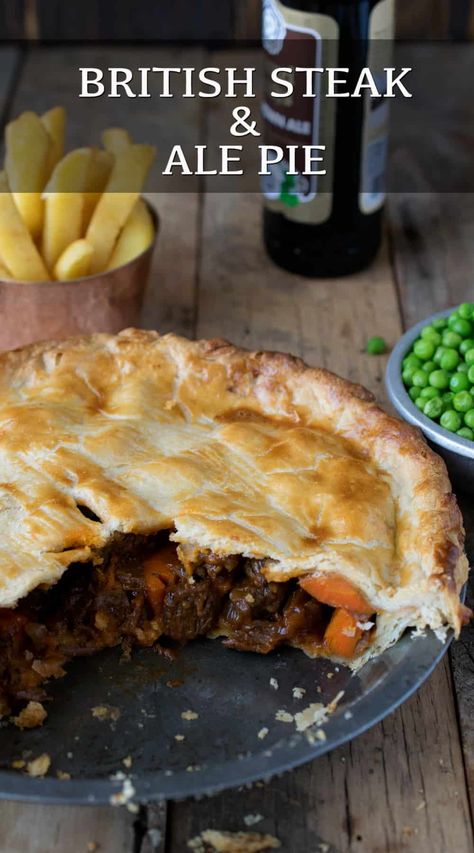 Beef And Ale Pie, Steak Pie Recipe, Steak Ale Pie, Steak And Ale Pie, Steak And Kidney Pie, Ale Pie, Steak Pie, Meat Pie Recipe, British Cooking