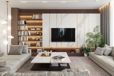 Tv Fal, Modern Tv Wall Units, Living Room Tv Unit, Tv Room Design, Muebles Living, Luxury Living Room Design, Indie Room, Living Room Design Decor, Living Room Tv Wall