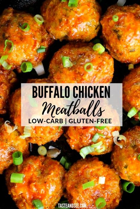 Buffalo Chicken Dip Healthy, Chicken Meatballs Healthy, Healthy Buffalo Chicken Dip, Dip Healthy, Healthy Meatballs, Easy Buffalo Chicken, Buffalo Chicken Meatballs, Dinner Favorites, Chicken Meatball Recipes