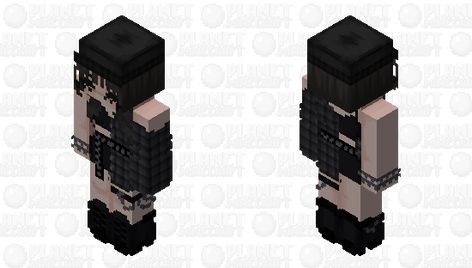 Goth Girl Skin~ Minecraft Skin Goth Minecraft Skins, Goth Minecraft House, Minecraft Creatures, Minecraft Skins Female, Skin Mine, Minecraft Girl Skins, Skin Minecraft, Victorian Goth, Cute Emo