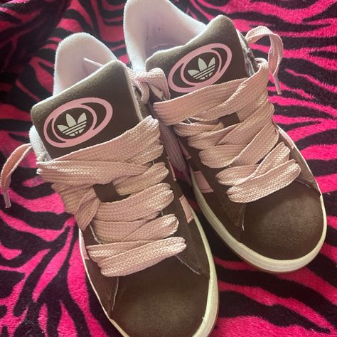 Adidas’s Campus Size 5 1/2 Never Worn Bought Them But Did Not Fit Me. Pink And Brown Shoes, Ugh Shoes, Pink Converse, Adidas Pink, Adidas Campus, Pink And Brown, Shoes Adidas, Pink Adidas, Pink Brown