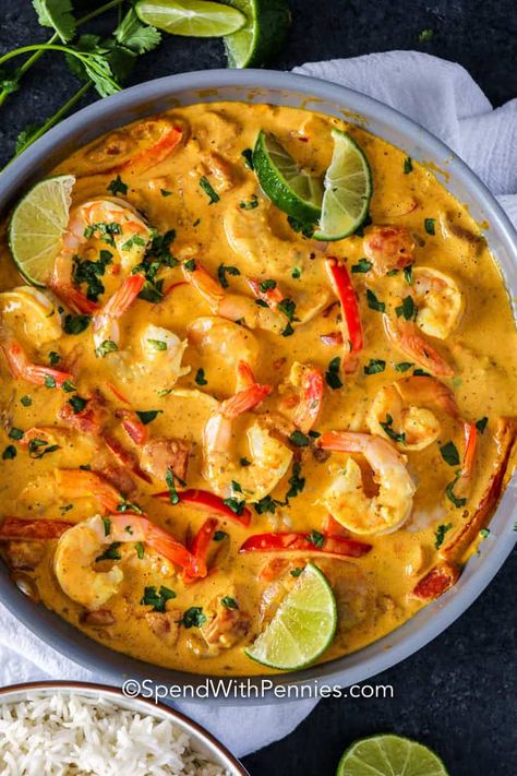 Shrimp Thai Curry Coconut Milk, Shrimp Coconut Recipes, Shrimp Curry Coconut Milk, Creamy Prawn Curry, Shrimp Coconut Curry Recipe, Goan Shrimp Curry, Curry Prawns Recipes Coconut Milk, Shrimp Coconut Milk Recipes, Coconut Shrimp Curry Recipe