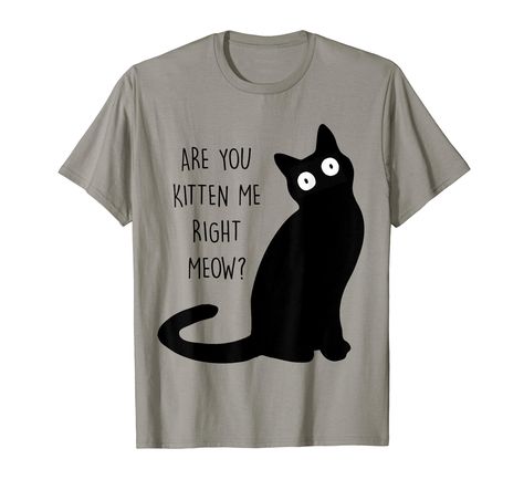 PRICES MAY VARY. Hilarious black cat design is a great gift idea for cat lovers, cat owners, crazy cat lady, cat mom, or anyone who loves cat clothing with funny graphic. Funny gift for women or girls who love kitties. Unique present for New Year, Christmas, Valentine's Day or Mother's Day. Lightweight, Classic fit, Double-needle sleeve and bottom hem Black Cat Design, Funny Black Cat, Cat Tee Shirts, Funny Gifts For Women, Cat Clothing, Lady Cat, Cat Tee, Cat Shirt, Crazy Cat