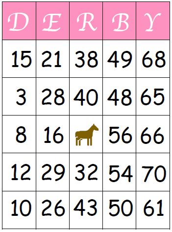 Kentucky Derby Bingo Games - Kentucky Derby Games For Kids, Kentucky Derby Activities For Kids, Kentucky Derby Activities, Kentucky Derby Games, Derby Decor, Kentucky Derby Party Games, Kentucky Derby Theme, Derby Games, Kentucky Derby Themed Party