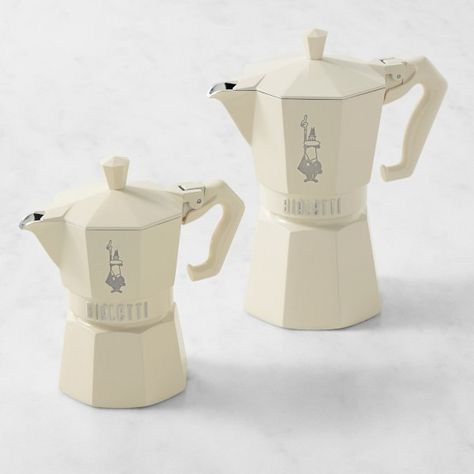 moka | Williams Sonoma Vintage Espresso Machine, Paris Kitchen Decor, Wine And Beer Fridge, Stovetop Espresso Maker, Bialetti Moka, Ceramic Nonstick Cookware, Stovetop Espresso, Apartment Needs, William Sonoma