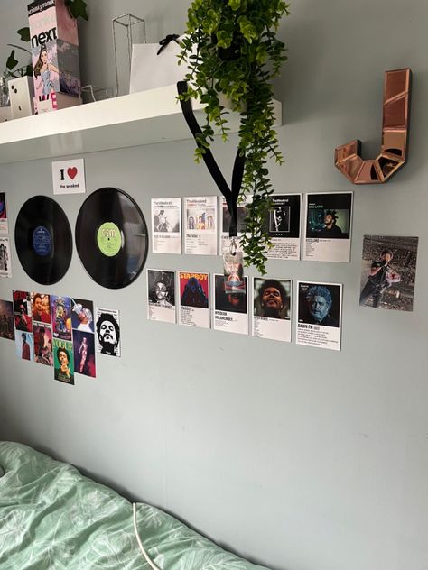 the weeknd, photo wall, music theme, abel tesfaye, after hours til dawn Posters On Wall Bedroom The Weeknd, The Weeknd Aesthetic Room, The Weeknd Room Ideas, Photo Wall Music, The Weeknd Bedroom, Weeknd Room Decor, The Weeknd Room Decor, The Weeknd Room, Music Posters Bedroom