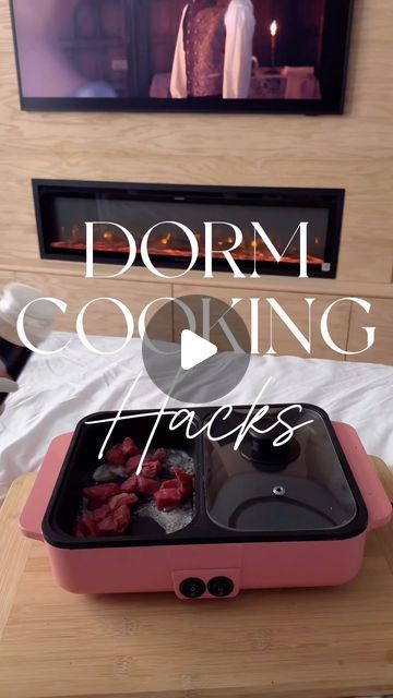 Sarah Lindner on Instagram: "Dorm Chef👩🏻‍🍳🍝To shop: comment “Dorm Hacks” for an automatic dm with the link or link on my stories & link in bio!   💡4 ways to become a dorm room top chef! My favorite is the portable, double-sided grill that you can cook with from bed! Great for, dorm rooms, or even work, travel, apartments or camping!    #amazonfinds #amazondeals #travel #travel #dormroom #dorm #backtoschool #college #hibachi #easyrecipes #apartment #renterfriendly #apartment #asmr #cookingasmr #camp #camping #dormlife #dormdecor" Dorm Dish Storage, Healthy Foods For College Students Dorm Room, Easy Dorm Room Meals, College Dorm Cooking, College Dorm Meals, Dorm Room Food Ideas, Dorm Cooking Appliances, College Dorm Food Ideas, Dorm Food Ideas