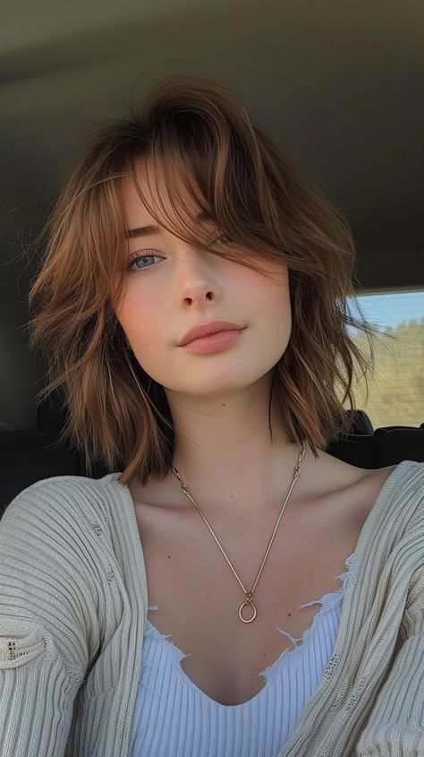 70s Style Bangs, Short Haircuts For Women Oval Face, Haircuts For Oval Shaped Face Short, Oval Face Haircuts With Bangs, Short Hairstyles For Oval Face Shape, Haircuts Oval Face, Best Haircuts For Oval Face Shape, Short Hair For Oval Face, Oval Face Haircut