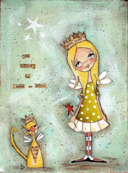 💗💗💗Diane Duda's duda daze💗💗💗 Art Fantaisiste, Art Mignon, Whimsical Artwork, Whimsical Paintings, Kahlil Gibran, Make Believe, Tableau Art, Art Populaire, Art Et Illustration