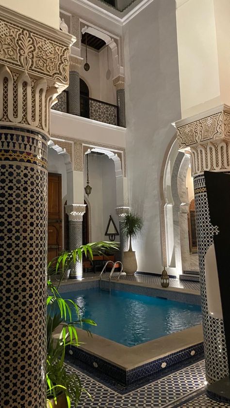 Moroccan Houses, Moroccan Riad, Morocco Aesthetic, Moroccan Aesthetic, Moroccan Homes, Architecture Model House, التصميم الخارجي للمنزل, Dream House Interior, Roof Design