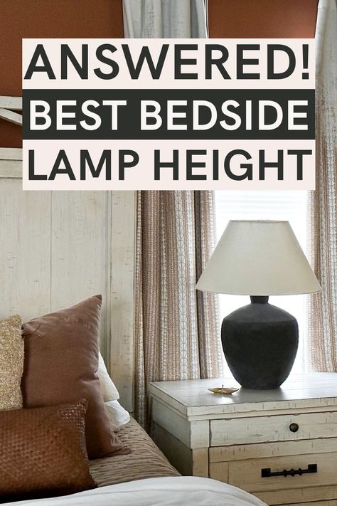 nightstand lamp height bedside tables Bedside Lamps Ideas Night Stands, Night Stand Lamps Master Bedrooms, Lamp On Nightstand, Table Lamps For Bedroom Nightstand Ideas, Bedside Lamps Ideas, Lamps On Nightstands, Bedside Table Lamps Bedrooms, Lamps Bedroom Nightstand, Modern Bedside Table Lamps