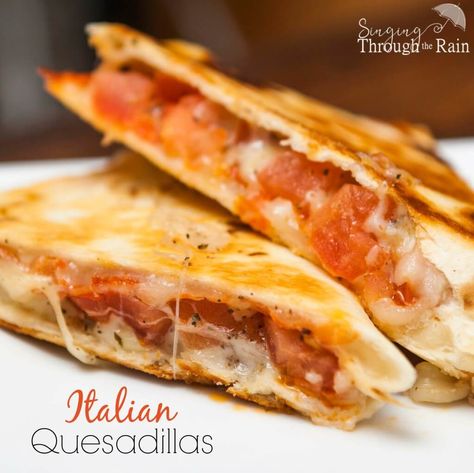 Quesadilla Board, Italian Quesadilla, Quesadilla Maker Recipes, Quesadilla Recipes Easy, Quesadilla Maker, Egg Bread, Electric Griddle, Dried Basil, Dinner Chicken