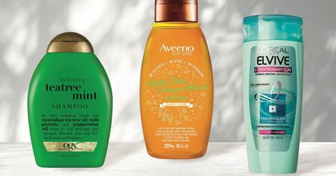 Aveeno Shampoo, Oily Hair Remedies, Ogx Shampoo, Shampoo For Oily Hair, Shampoo Alternative, Ogx Hair Products, Oily Hair Shampoo, Drugstore Shampoo, Oily Roots