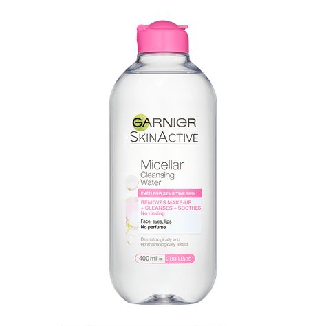 Is Garnier Cleansing Micellar Water for me? Yes, if you are looking for an efficient and easy to use product that cleanses and removes make-up gently in one step. Why is i... Garnier Micellar Water, Garnier Micellar Cleansing Water, Natural Facial Cleanser, Garnier Micellar, Cleanser For Sensitive Skin, Cleanser For Oily Skin, Cleansing Water, Micellar Cleansing Water, Garnier Skin Active