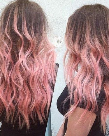 Brown Hair with Pastel Pink Ombre Highlights Pastel Pink Ombre, Pink Ombre Hair, Pastel Pink Hair, Dye Ideas, Hair 2018, Ombré Hair, Colour Ideas, Hair Color Pink, Julianne Hough