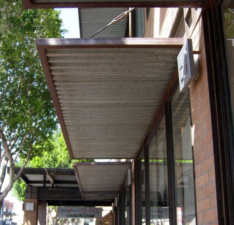 Metal Pergola Steel, Warehouse Living, Metal Awning, Metal Pergola, Door Canopy, Wooden Pergola, Window Awnings, Metal Canopy, Corrugated Metal