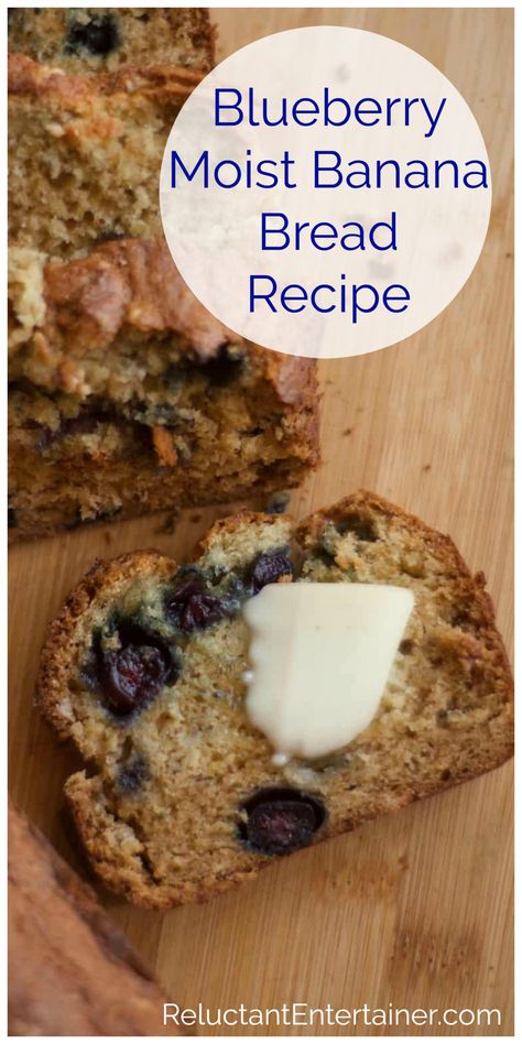 Blueberry Banana Loaf Recipe, Easy Banana Blueberry Bread, Moist Banana Blueberry Muffins, Banana Blueberry Bread Recipe Moist, Blueberry And Banana Recipes, Banana Blueberry Recipes, Blueberry Bread Recipe Moist, Banana Blueberry Bread Recipe, Banana And Blueberry Bread