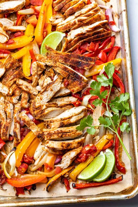 Fajitas Seasoning, Chicken Fajitas Seasoning, Healthy Chicken Fajitas, Mccormick Spices, Sheet Pan Chicken Fajitas, Fajita Seasoning Mix, Easy Chicken Fajitas, Baked Chicken Fajitas, Fajitas Recipe