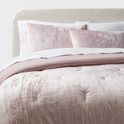 Mauve Comforter, Mauve Bedding, Mauve Bedroom, Blush Bedding, Red Comforter, Velvet Comforter, Pink Comforter, Velvet Bedding Sets, Glam Bedroom