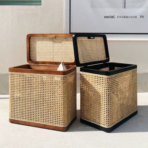 Description: Crafted with quality solid wood, this premium quality rattan box offers a stylish and functional solution for organising your space. Enhance your home decor while decluttering your belongings with this durable and elegant storage box. Upgrade your storage and organisation game with this must-have item. Specifications: Style: Minimalist Modern Material: Solid Wood Frame & Natural Rattan Weaving Folded: No Size: Approx 50*28*45 cm Cane Boxes, Storage Rattan, Cane Decor, Wooden Handicrafts, Glass Front Cabinets, Modular Storage, Drawer Dividers, Amritsar, Rattan Furniture