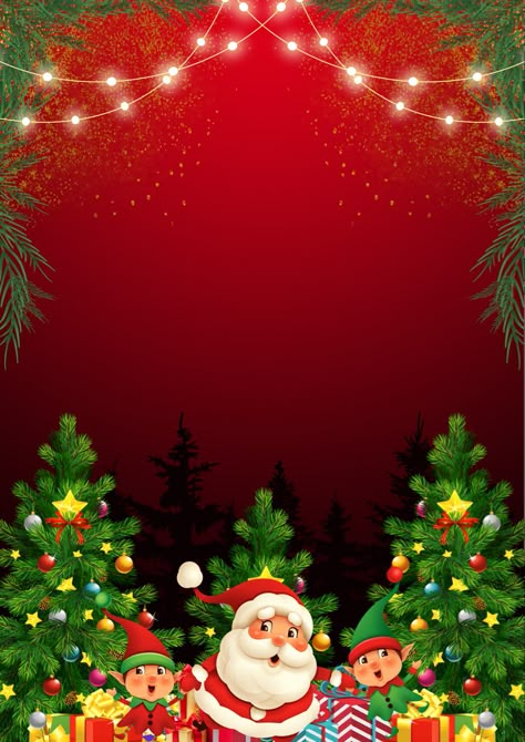 Christmas Background Images For Editing, Background Natal, Christmas Banner Design, Christmas Present Background, Xmas Background, Free Christmas Backgrounds, Wallpaper Natal, Christmas Background Images, Christmas Party Invitation Template