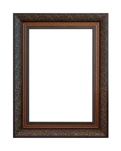 Dark wooden picture frame isolated on wh... | Premium Photo #Freepik #photo #brown-frame #painting-frame #antique-frame #wood-frame Wooden Picture Frame, Antique Frame, Painting Frame, Picture Frame Art, Frame Wood, Wooden Picture Frames, Brown Frame, Wooden Picture, Frame Art