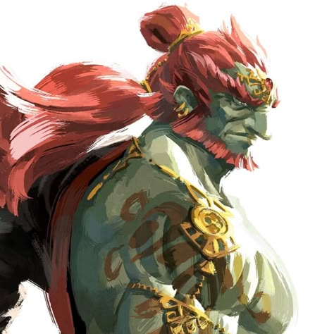 ganondorf - legend of zelda tears of the kingdom Seras Victoria, Zelda Tattoo, Zelda Tears Of The Kingdom, Ancient Kingdom, Tears Of The Kingdom, Zelda Art, Animated Drawings, Fictional Crushes, Caravaggio