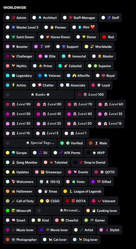 Server Roles Ideas, Role Ideas Discord, Aesthetic Names For Discord Servers, Discord Role Name Ideas Aesthetic, Role Names For Discord, Discord Roles Aesthetic, Discord Server Layout Roles, Discord Aesthetic Roles, Discord Role Ideas Aesthetic