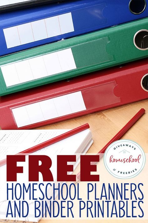 FREE Homeschool Planners and Binder Printables Homeschool Binder System, Homeschool Planning Printables, Homeschool Schedule Template, Homeschool Student Planner, Homeschool Lesson Planner, Homeschool Binder, 123 Homeschool 4 Me, Lap Books, Free Homeschool Curriculum