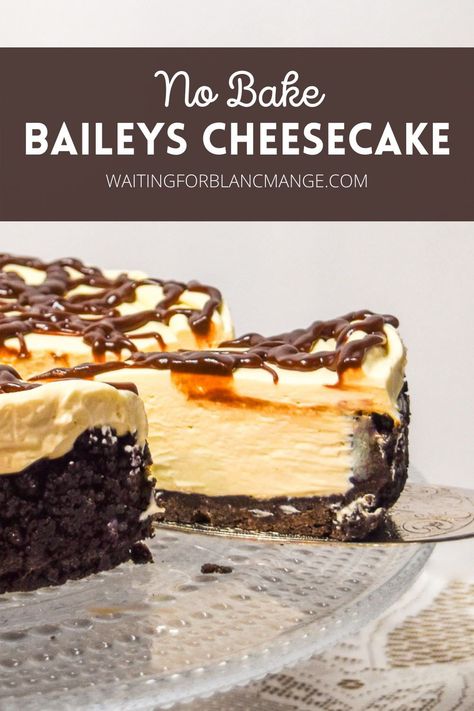 The ultimate cheesecake infused with Baileys Irish Cream, topped with Baileys chocolate ganache. Cooking With Baileys Irish Cream, Bailey Dessert Recipes, No Bake Baileys Cheesecake, Baileys Dessert, Baileys Irish Cream Recipes, Ultimate Cheesecake, Baileys Cake, Irish Cream Recipe, Cheese Recipes Homemade