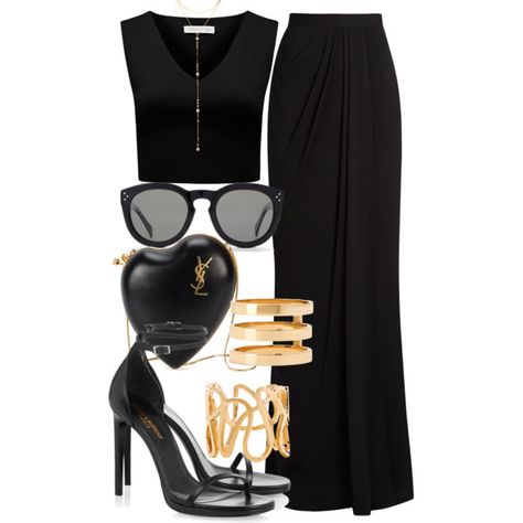 A fashion look from April 2017 by mariandradde featuring Forever New, Alexander McQueen, Yves Saint Laurent, Repossi, Fragments and CÃLINE Classy Outfits For Women, Rock Chic, Sport Chic, Forever New, Fancy Outfits, Work Attire, Elegant Outfit, Cute Casual Outfits, Polyvore Fashion