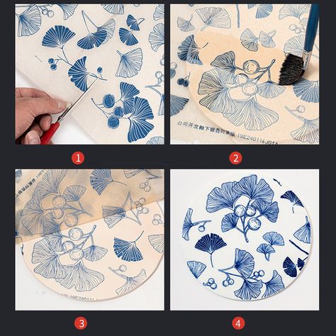 1PC Pottery Ceramic Clay Transfer Paper Underglaze Flower Paper High Temperature Jingdezhen Ceramic Underglaze, Flower Paper, White Stickers, Ceramic Clay, Transfer Paper, High Temperature, Paper Flowers, Better Living, Blue And White