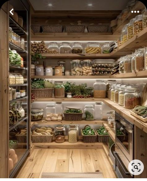 Desain Pantry Dapur, Desain Pantry, تصميم داخلي فاخر, Kitchen Pantry Design, التص�ميم الخارجي للمنزل, Hus Inspiration, Pantry Design, Dream House Interior, House Goals