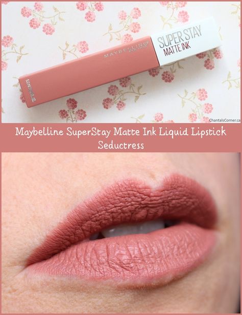 Maybelline SuperStay Matte Ink Liquid Lipstick in Seductress Maybelline Seductress, Maybelline Touch Of Spice, Makeup Emoji, Maybelline Matte Ink, Maybelline Vivid Matte Liquid, Pretty Lipstick, Maybelline Super Stay Matte Ink, Peripera Ink Velvet, Maybelline Superstay Matte Ink