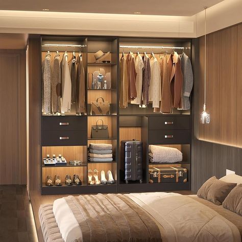 Related Posts - Amazon.com Wall Cabinet Bedroom Closet, Standing Wardrobe Closet, Dressing Room Cabinets, Wardrobe Shelf Design, Wall Closet Ideas Bedroom, Hang Dresses, Big Suitcase, Bedroom Closet Organization, Freestanding Closet