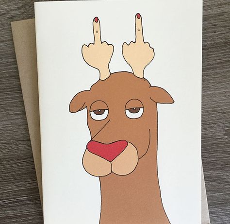 Inappropriate Funny Christmas Card Funny Christmas Cards Diy, Rude Christmas Cards, Christmas Humor Ecards, Glume Harry Potter, Christmas Ecards, Christmas Card Art, Sense Of Humour, Homemade Christmas Cards, Navidad Diy